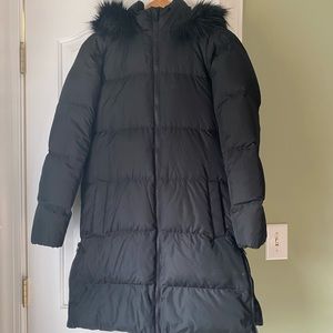 Gap Maternity Black Puffer Coat, Size XS Extra Small
